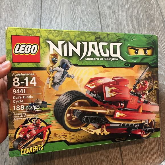 NIB LEGO NINJAGO: Masters Of Spinjitzu Kai's Blade Cycle (9441) Retired 188pcs - Picture 1 of 4